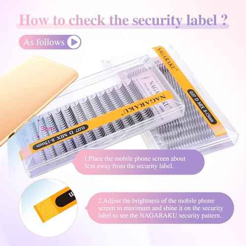 NAGARAKU Premade Spire Eyelash Extensions Air Series Feather Shape Manga Anime Individual Lashes Volume Soft Black Flat Root Spikes Fans Eyelashes DIY Clusters Lash Salon -0.07 C Curl 8-15mm Mix