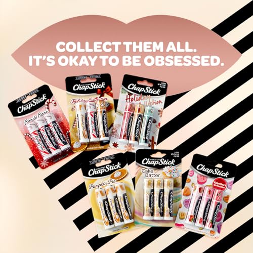 ChapStick Bulk Lip Balm, Cake Batter, 12-Pack ? Delicious & Sweet Lip Moisturizer for Dry Lips, Birthday Gifts, Stocking Stuffers, 0.15