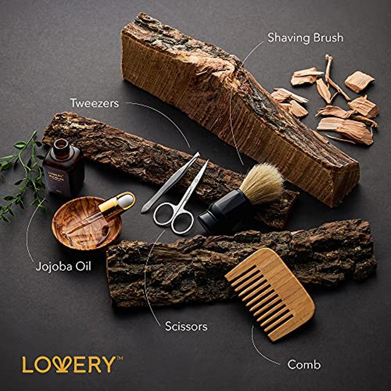 Christmas Mens Gift Set, 14Pc Sandalwood Bath Gift Set, Personal Self Care Kit, Gifts from Son, Relaxing Man Gift Basket for Dad, Boyfriend, Husband, Birthday Basket, Grooming & Skin Care for Men