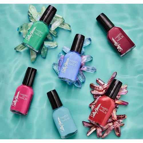 Sally Hansen Hard as Nails, Garnet Attention, Long Lasting, Chip Resistant, Opaque, Shiny Red Nail Polish