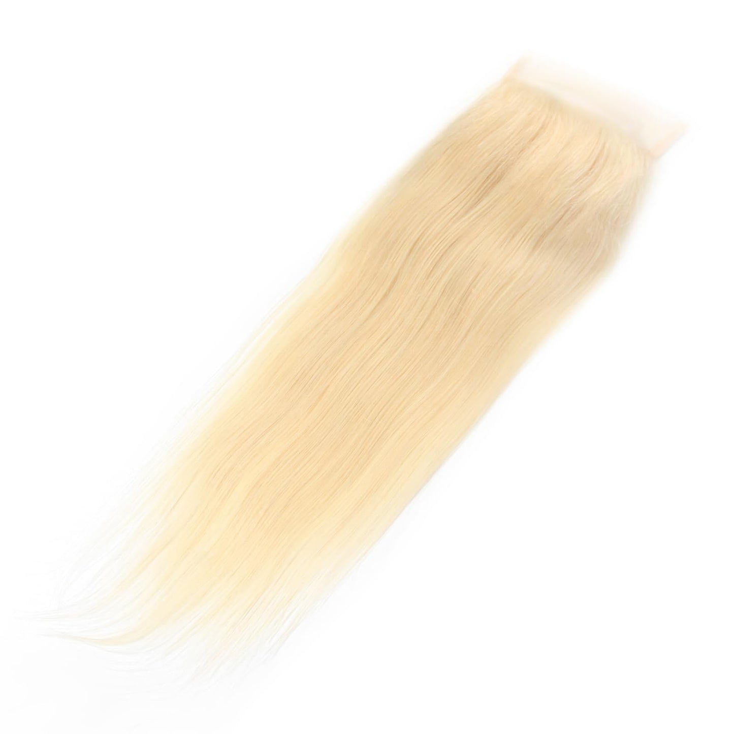 LANWIUKU 613 Closure 4x4 Lace Closure Straight Human Hair 613 Blonde Closure Pre Plucked With Baby Hair Brazilian Virgin Blonde Human Hair HD Lace Closure (16 Inch)