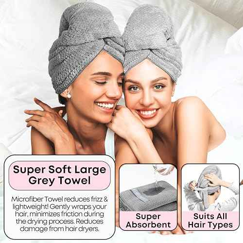 Bath Set for Women Christmas Beauty Spa Relaxation Kit: Includes Rice Shampoo Bar, Body Wash Bar, Soap Bar Holder, Wide-Tooth Hair Comb, and Microfiber Hair Towel ? Perfect Bath Xmas Gifts for Women