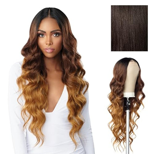 Sensationnel Butta Lace Hhm Wigs - Ocean Wave 30 Inch Human Hair Blend Extra Wide 5 Inch Parting Preplucked Hairline Glueless Lacefront (2)