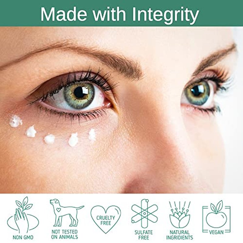 VIVID Peptide Eye Cream with Whitonyl for Dark Circles, Puffiness and Fine Lines - Brightens and Boosts Collagen for Firmness and Hydration