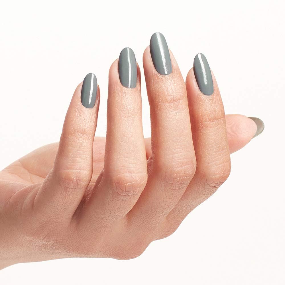 OPI Powder Perfection Suzi Talks with Her Hands | Opaque Muted Gray Crème Nail Dipping Powder | Muse of Milan Collection
