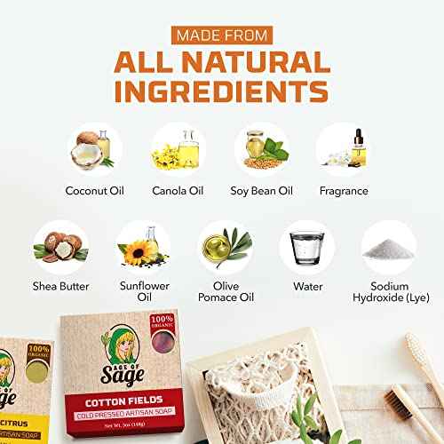 Natural Bar Soap Gift Set for Women Vegan Bath H made Cold Process Artisan with Essential Oil, Aromatic All Moisturizing Wash Soaps, Fragrant Victorian Scent (4 Pack) 1 Count (Pack of 4)