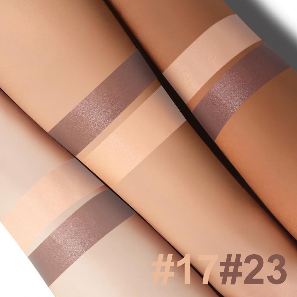 2Pcs Contour Stick with Brush Set, Highlighter and Bronzer Face Stick for Face Shaping, Long Lasting Waterproof Silky Cream Contouring Stick for Sculpt the Face, Non-Greasy Formula (8#、#14, Brush)