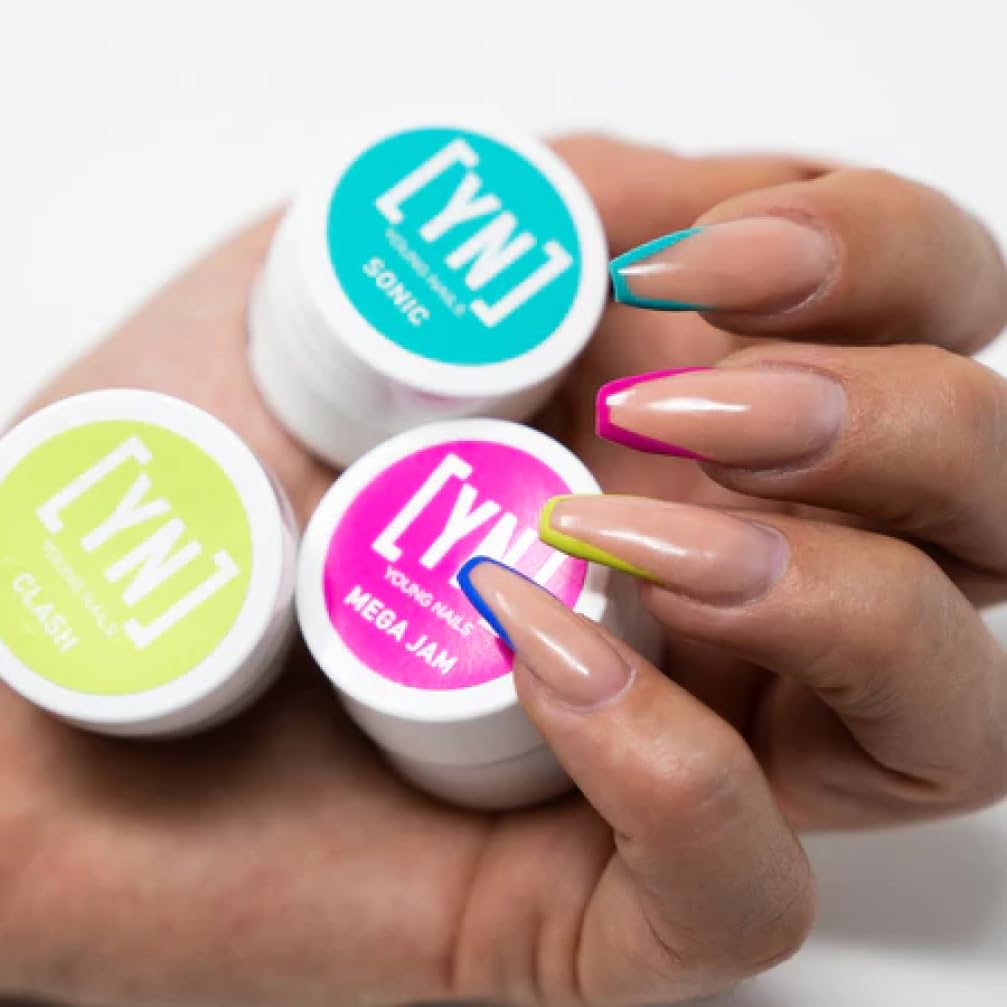 Young Nails Mission Control Gel Paint for Nail Art - Professional Precision Liner & Design Polish, UV/LED Cure, Rich Pigment & Shine, Nail Art Gel Liner for Detailed Designs, Gel Pot