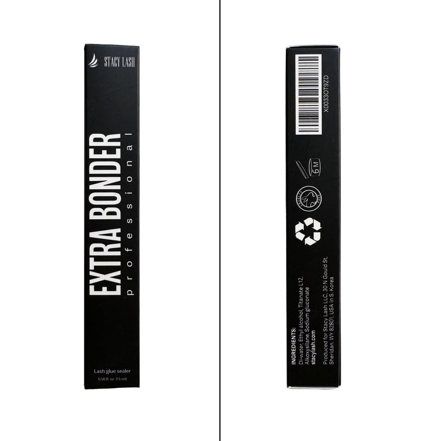Extra Bonder for Lash Extensions 15ml + Eyelash Extension Primer - Stacy Lash/Eyelash Extension Sealer/Reduces Lash Extension Glue Fumes/Protein Oil Remover/Eyelash Extension Cleanser Spray 40