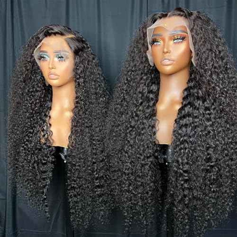 26 Inch Deep Wave Lace Front Wigs Human Hair Wigs for Women 13x6 Deep Curly Lace Frontal Wigs Human Hair 250 Density HD Lace Front Wigs Human Hair Pre Plucked with Baby Hair