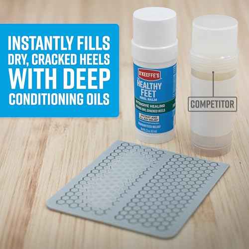 O'Keeffe's for Healthy Feet Intensive Healing Balm; Guaranteed Relief for Extremely Dry; Cracked Feet; Heel Balm that Instantly Fills Dry; Cracked Heels; 2.2oz Stick; (Pack of 1)