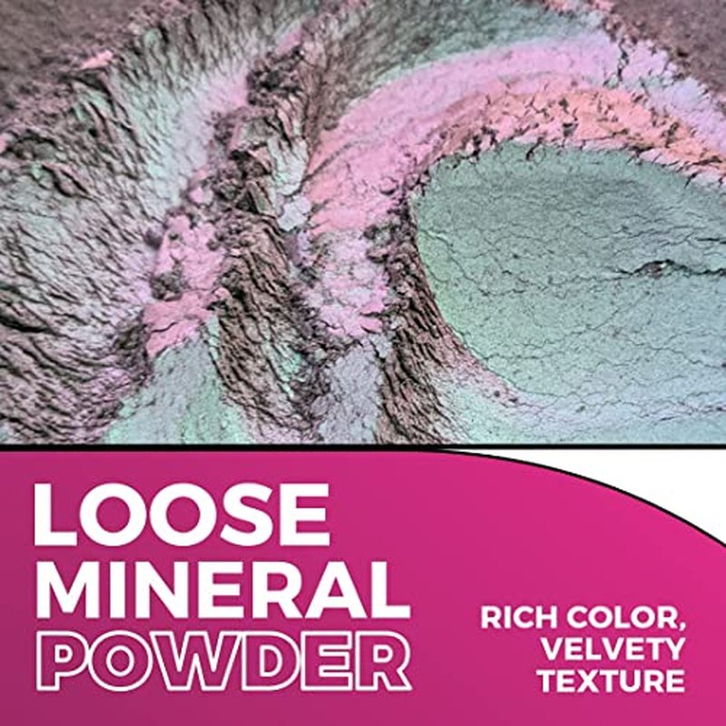 Concrete Minerals MultiChrome Eyeshadow, Intense Color Shifting, Longer-Lasting With No Creasing, 100% Vegan and Cruelty Free, Handmade in USA, 2.4 Grams Loose Mineral Powder (Sample Bundle)