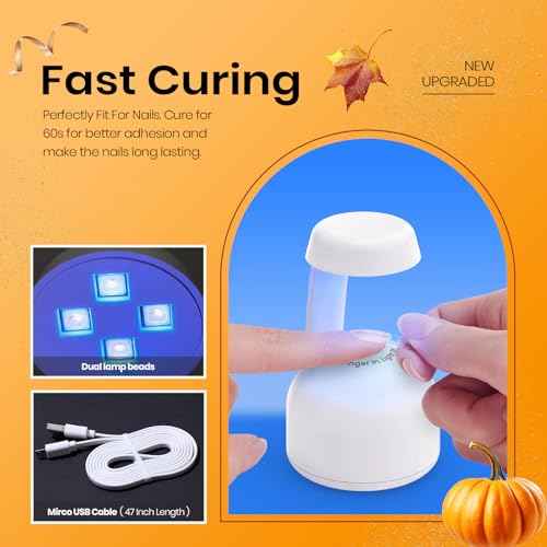 Beetles Mini Uv Light for Gel Nails Flash Curing Innovative with Smart Sensor for Easy and Fast Extension System, Portable Manicure Uv Led Light for Gel Nail Polish Diy