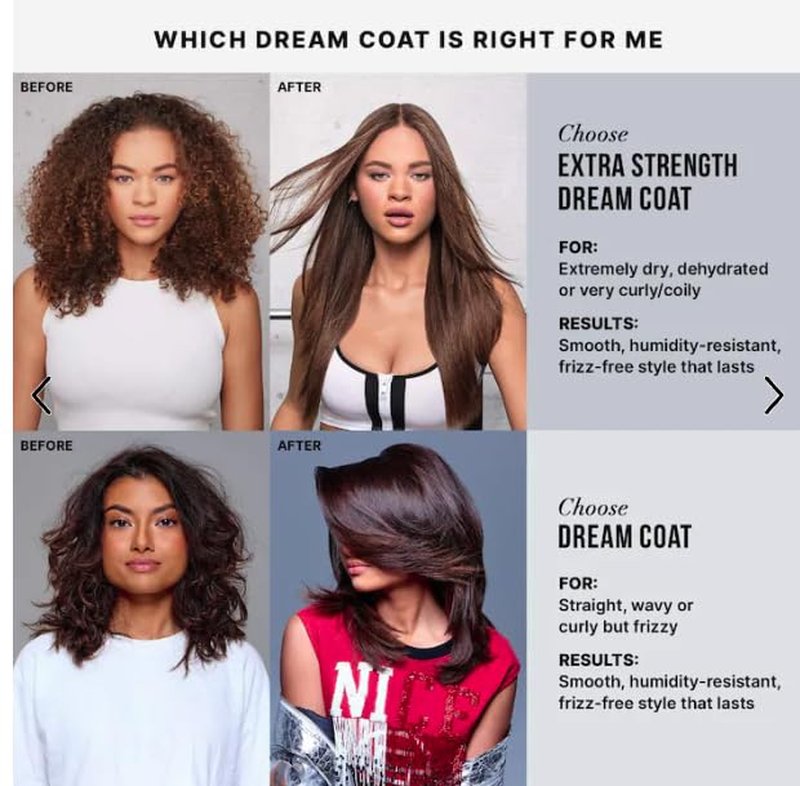 COLOR WOW Dream Coat Anti-Humidity Treatment Spray - Award-Winning Anti-Frizz Hair Smoothing Spray for Shiny Styles | 6.7 oz