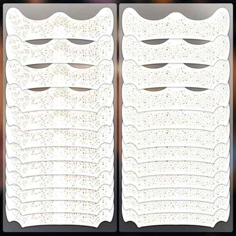 24 Sheets Glitter Freckle Tattoos, Gold Glitter Face Speckles Makeup Temporary Tattoos, Glitter Face Freckle Patches Makeup Accessories for Women and Girls