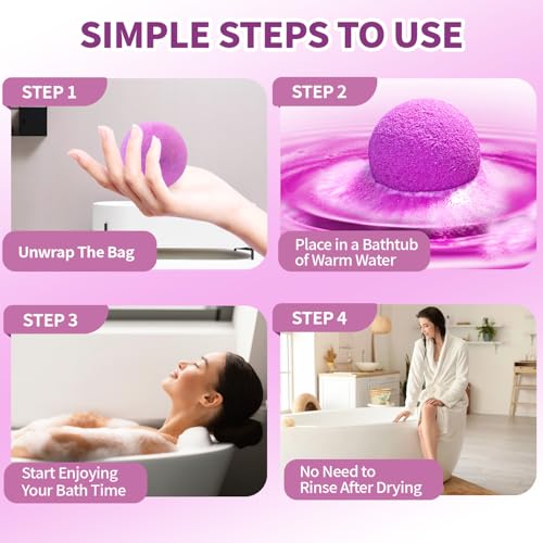 Bath Bombs Christmas Stocking Stuffers for Teen Girls for Women Mom Her Set, 24-Pack Aromatherapy Bubble Bath, Handmade Natural & Organic, Spa Relaxing Birthday Gifts for Men, White Elephant Gifts