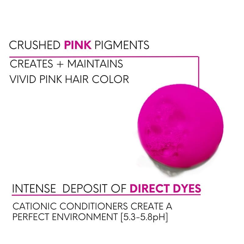 Intense Color Depositing Shampoo - Semi-Permanent Pink Hair Color | 8.5 oz