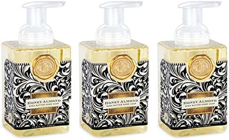 Honey Almond Foaming Hand Soap - Luxurious Moisturizing Formula | Includes Soap Dispenser
