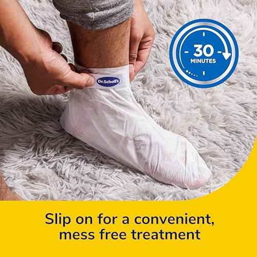 Dr. Scholl's Dry, Cracked Skin, Ultra Hydrating Foot Mask, 3 Pairs Moisturizing Socks: Intensely Moisturizes Repairs and Softens Rough Dry Skin with Urea & Essential Oils for Dry Cracked Feet
