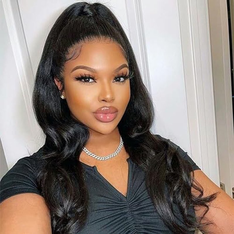 24 Inch 12A Grade Human Hair Bundles Body Wave Bundles 100% Unprocessed Brazilian Virgin Hair Bundles Double Machine Weft Brazilian Body Wave Bundles(1 Bundle)