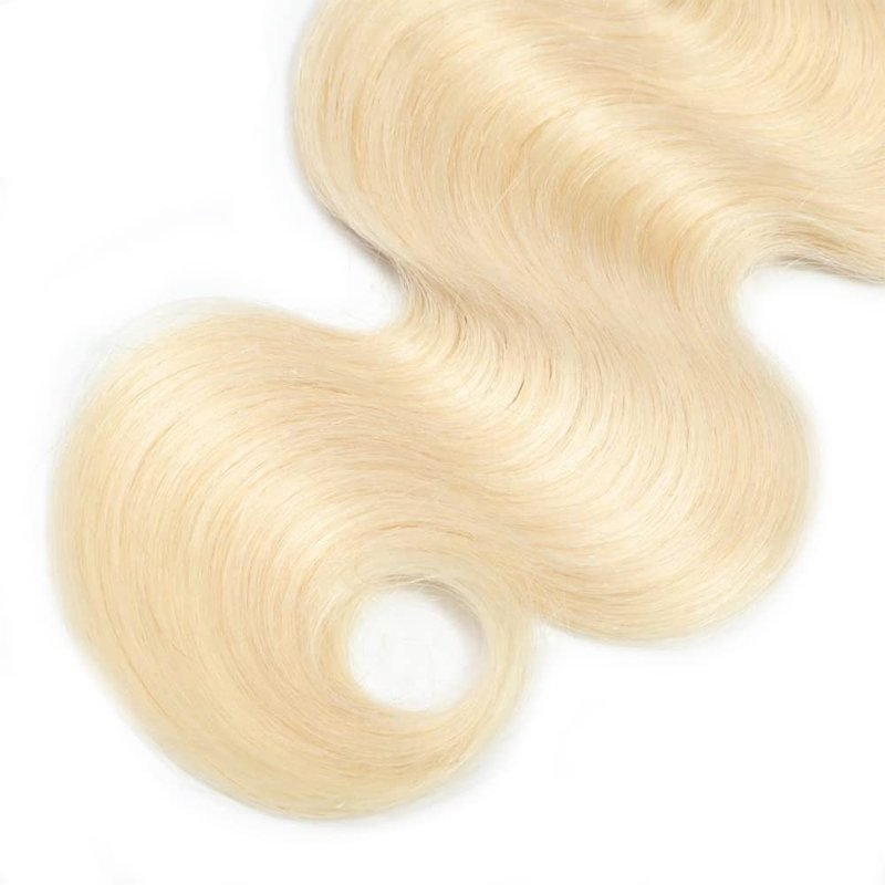 613 Body Wave Bundle Honey Blonde Human Hair Bundles Brazilian 100% Unprocessed Virgin Extensions Double Weft Bundle 14 Inch