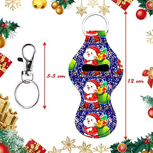 Duufin 24 Pieces Chapstick Holder Keychains Lipstick Holder Keychains
