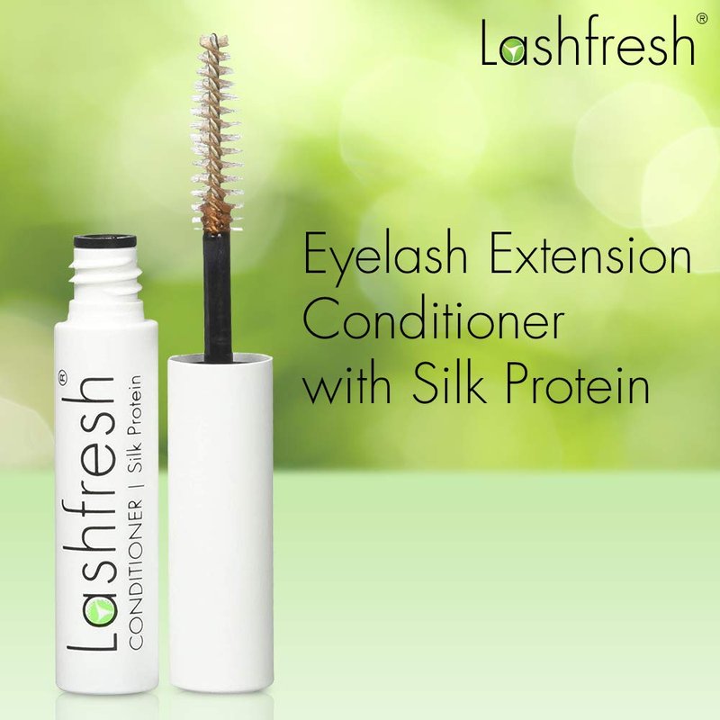 Lashfresh Eyelash Extension Conditioner with Silk Protein, 3ml. Keep natural lashes healthy and strong, soft and silky lash extensions.