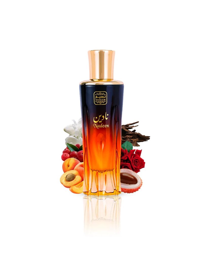 Nadeen Aqua Alcohol-Free Water Perfume - Unisex Eau De Parfum with Enchanting Rose, Jasmine & Agarwood | 80ml