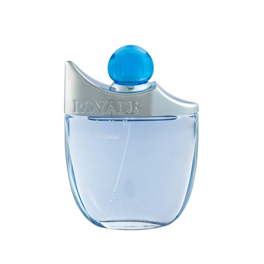 RASASI Royale Blue for Men EDP - Eau De Parfum 75 ML (2.5 oz) | Mellow Blend of Cucumber, Melon with Strong Woody Notes | Signature Dubai Perfumery.