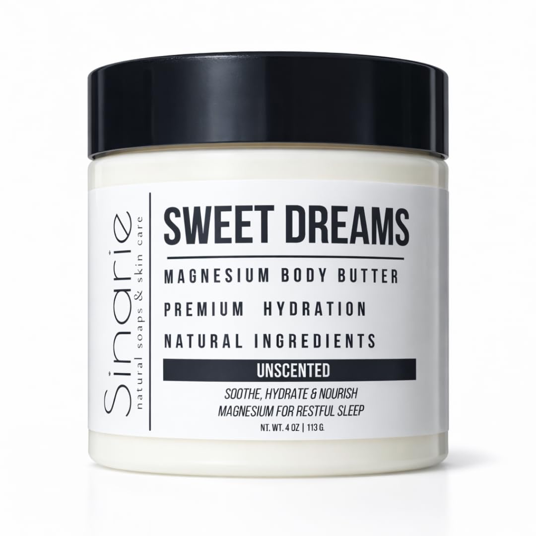 Magnesium Body Butter - Emulsified Mango Butter with Natural Ingredients - 4 oz.