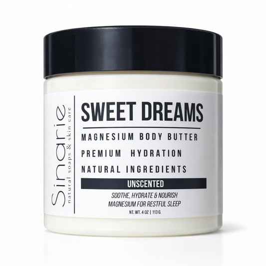 Magnesium Body Butter - Emulsified Mango Butter with Natural Ingredients - 4 oz.