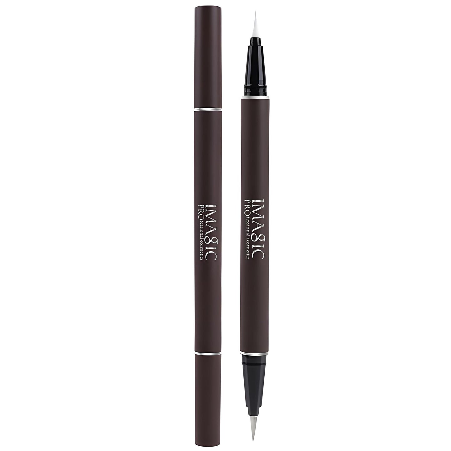 Wismee Double Head Eyeliner Pen, Waterproof Liquid Eyeliner, Long-Lasting, High-Pigmented Liner, Vegan & Cruelty-Free, White & Silver