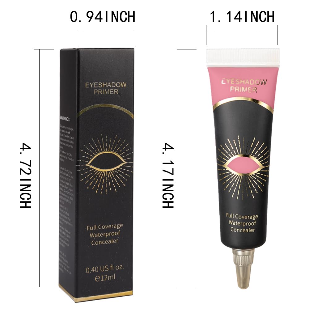 Rose Pink Eyeshadow Primer - Cream Base for Concealer & Eyeliner | 12ML