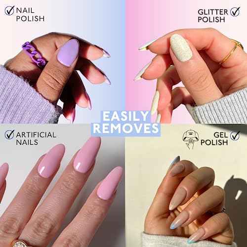 Eternal 100% Pure Acetone- Acetona pura ? Quick Professional Ultra-Powerful Nail Polish Remover for Natural, Gel, Acrylic, Shellac Nails and Dark Colored Paints (8 FL. OZ.)