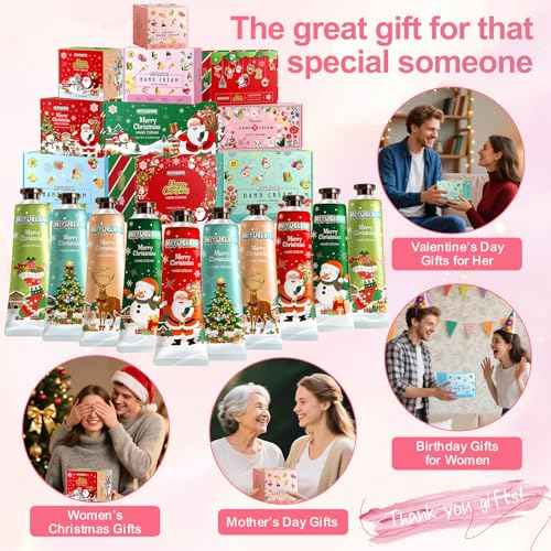 10 Pack Christmas Hand Lotion Gifts Set£¬Moisturizing Hand Cream for Women, Mini Travel Size Holiday Gifts, Stocking Stuffers & Bulk Gifts for Christmas Appreciation 30ml