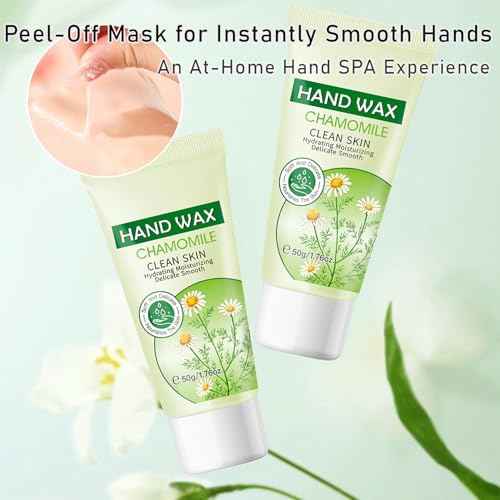 Chamomile Peel Off Hand Mask - 1.7oz Moisturizing & Exfoliating Hand Care with Natural Botanical Extracts, Nourishing Formula for Soft, Smooth Skin