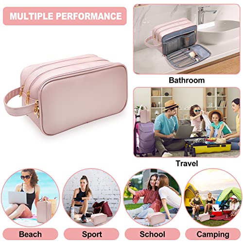 Makeup Bag for Women, Water Resistant Toiletry Bag for Travel Essentials, Dorm Room Essentials for Girl, Toiletry Organizer Dopp Kit for Toiletries Accessories, Mother's Day Graduation Gifts for Her
