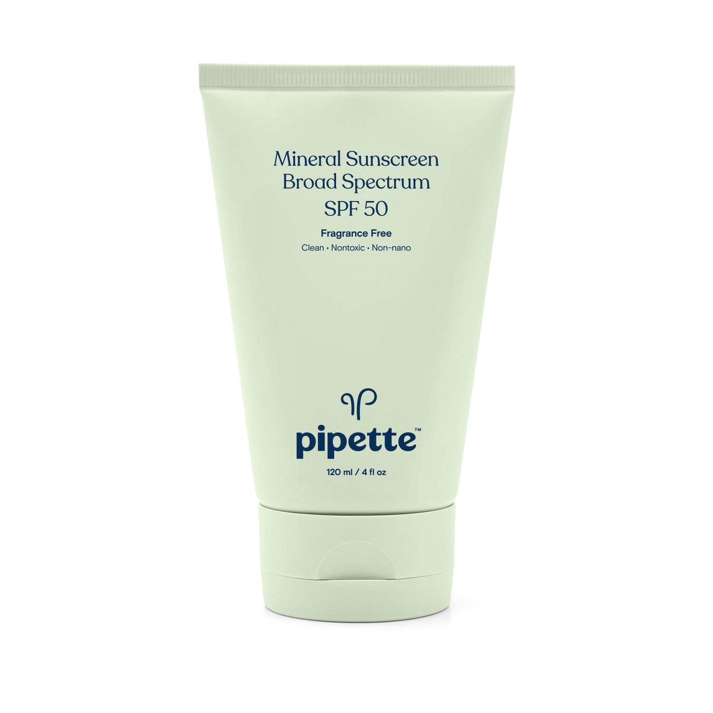Pipette Mineral Sunscreen - SPF 50 Broad Spectrum Baby Sunblock with Non-Nano Zinc, UVB/UVA Non-Toxic Sun Protection for Kids & Sensitive Skin