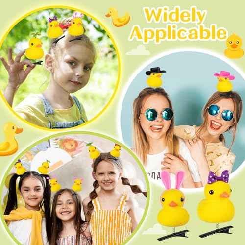 48Pcs Duck Clips for Hair, Cute Sprouts Rave Clips, Festival Accessories for School Home Party Props
