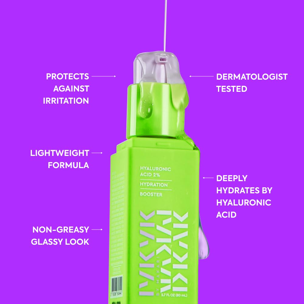 IYKYK by Makari Hyaluronic Acid 2% Hydrating Face Serum | Moisture Booster with Vitamin B5, Aloe & Kelp | Plumping, Hydrating Vegan Facial Serum | Fragrance-Free