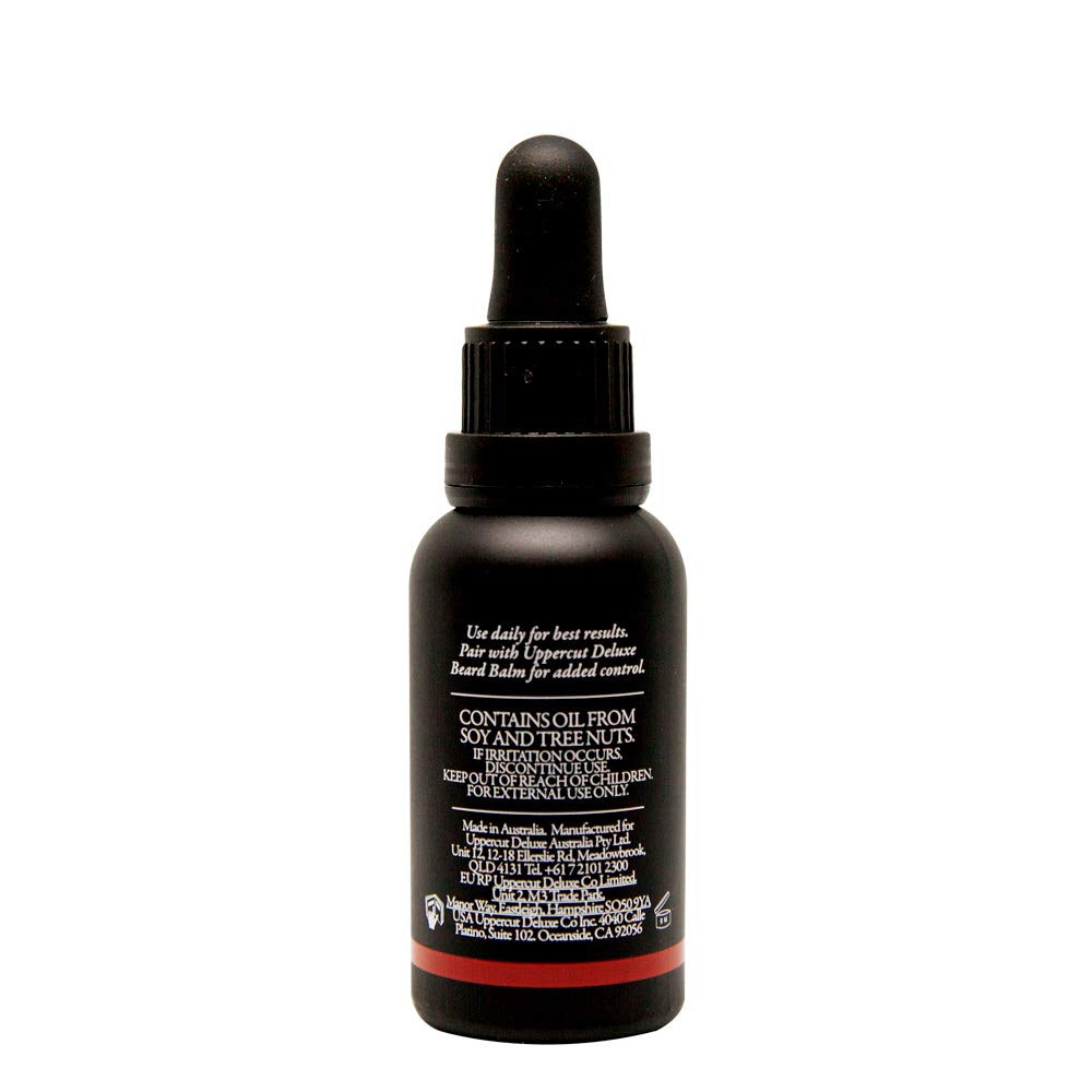 UPPERCUT DELUXE Conditioning Beard Oil, Patchouli & Leather Scent, 1 fl. oz. (Pack of 2)
