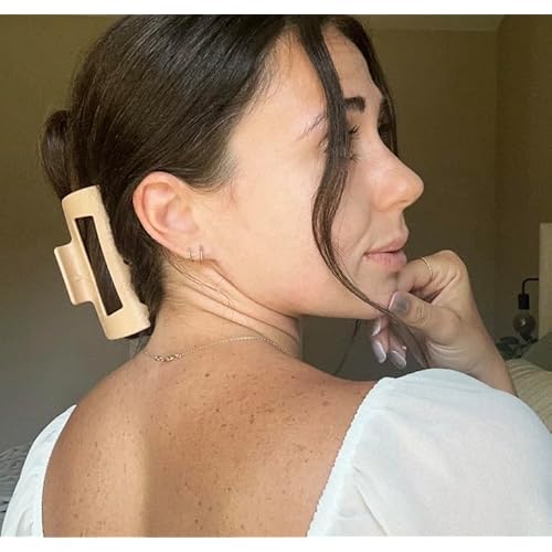 The Original Mello Hair Claw Clip Squishy Claw Clip (Brown, Medium) Made in Korea Patent Pending 30021976