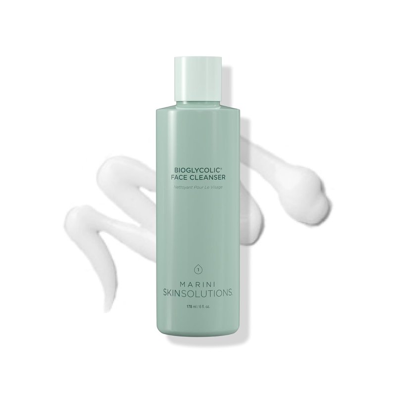 Bioglycolic Face Cleanser - Gentle Resurfacing Facial Wash with Glycolic Acid - Non Foaming, Cruelty Free | 6 Fl Oz