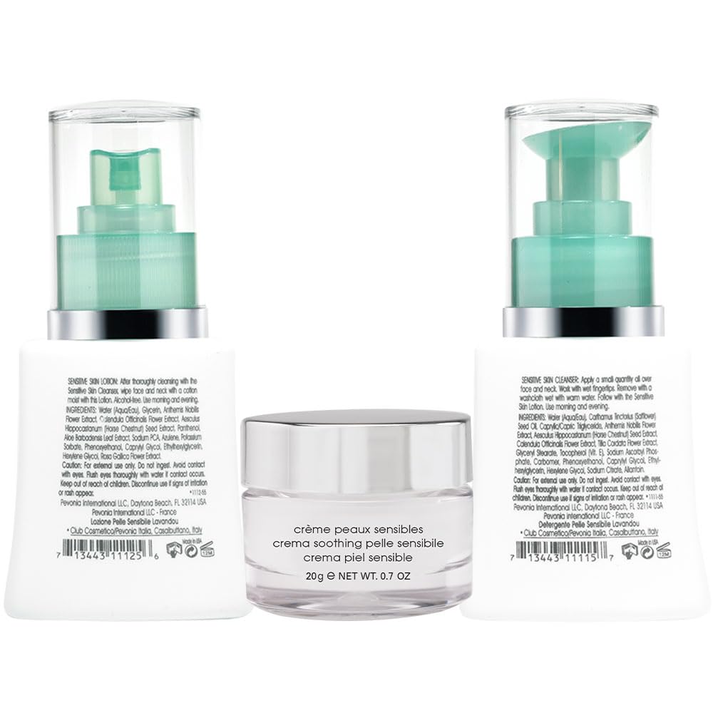 Pevonia Sensitive Skincare Solution Kit - 3-Piece Set for Gentle Care