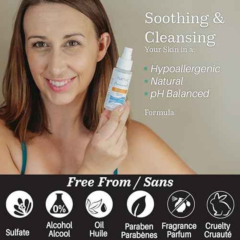 BioForce HOCl - Pure Hypochlorous Acid Spray for Face Travel Size Toner & Cleanser - Made in Canada - Acne-Prone Skin & Eczema, Piercing aftercare, pH Balanced, Non-comedogenic - NueVue (2.3 oz)