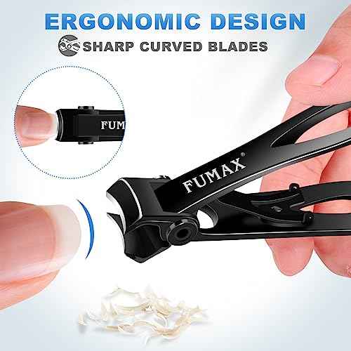 Toenail Clippers for Seniors Thick Toenails, Heavy Duty Large Nail Clippers with 15mm Wide Jaw Opening, Long Handle Toe Nail Clippers for Thick Nails Gifts for Men, Seniors Women