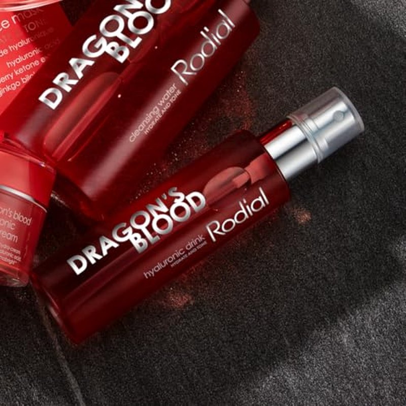 Rodial Dragon's Blood Hyaluronic Drink 3.4 fl.oz - Re-energize and Refresh - Hydrating Makeup Primer, Dewy Setting Spray, Tonic and Serum in One