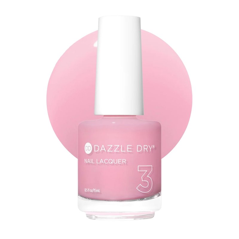 Dazzle Dry Nail Lacquer (Step 3) - Pinkies Up - A pale, barely-there pink with cool undertones. Sheer cream. (0.5 fl oz)