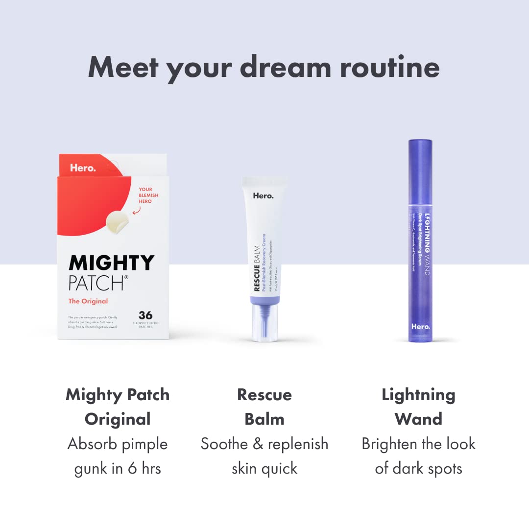 Rescue Balm Post-Blemish Recovery Cream from Hero Cosmetics - Intensive Nourishing and Calming for Dry, Red-Looking Skin After a Blemish - Dermatologist Tested and Vegan-Friendly