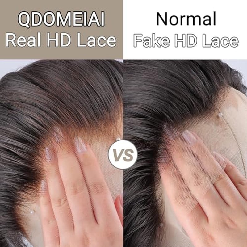 2x6 HD Lace Closure Body Wave Human Hair ? 12 Inch Ultra-Thin 0.10mm Melt Swiss Lace Closure, Pre-Plucked with Tiny Knots, Virgin Hair with Natural Hairline